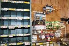 3 HARDWARE BINS WITH HARDWARE, DOOR HARDWARE, BOLTS, WASHERS, ETC.