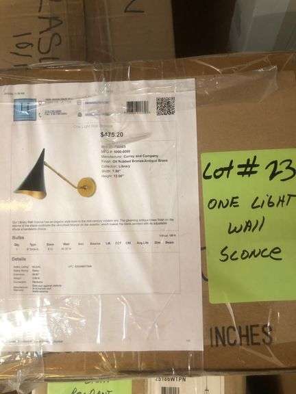 ONE LIGHT WALL SCONCE