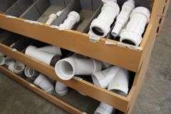 DISPLAY WITH PVC COUPLINGS, TEES, ETC