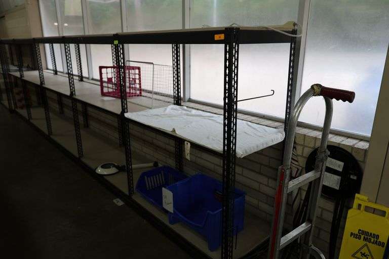Shelving Unit 242"w x 24"d x 61"h.  Includes Decking.
