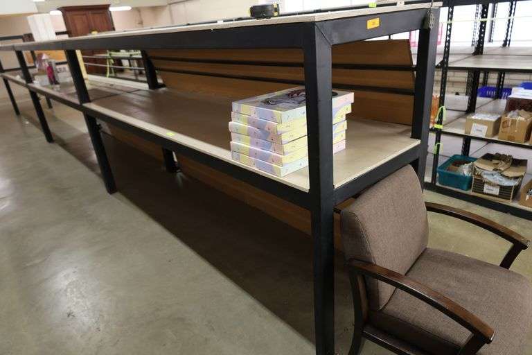 Heavy Duty Shelving Units 114"w x 30"d x 5'h Includes Decking.