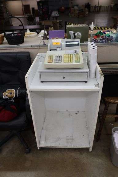 Cash Register with paper and stand