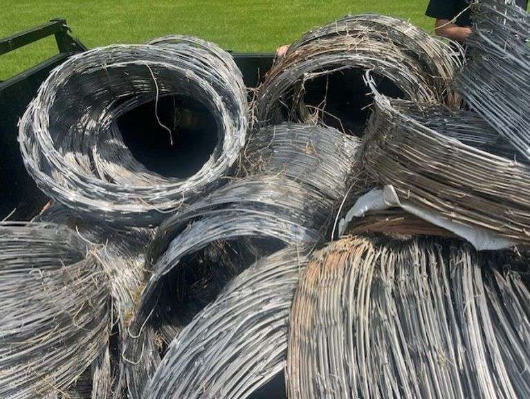 ROLLS OF RAZOR WIRE *trailer not included. This is for the rolls inside the trailer.
