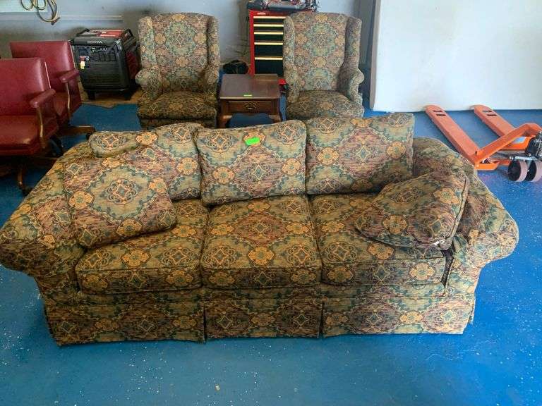 Upholstered Couch 86" *Pairs with Lot 253
