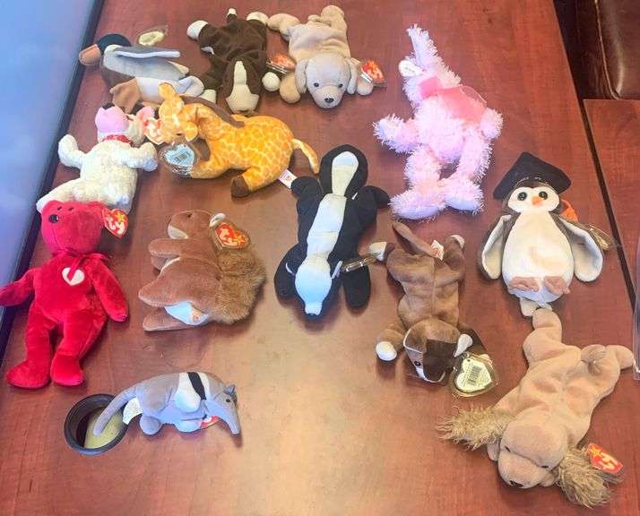 Massive Vintage Beanie Babies Collection – 30+ Pieces – Includes RARE & Retired TY Originals
