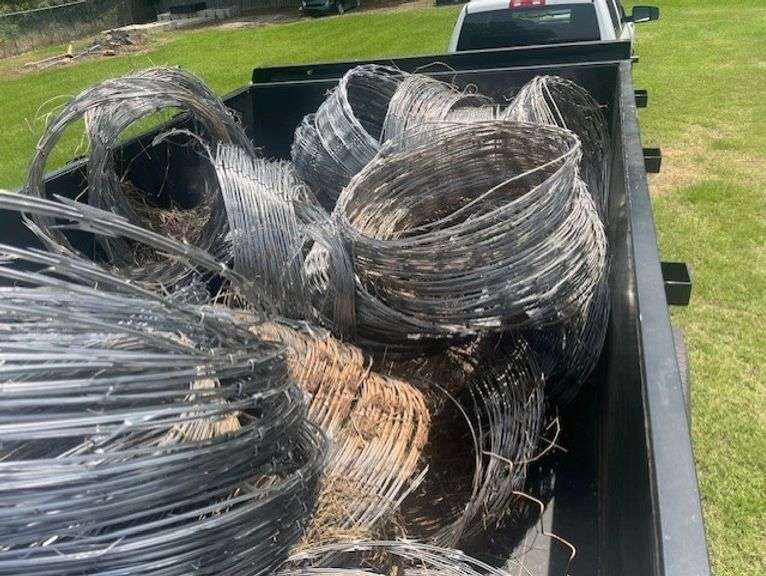 ROLLS OF RAZOR WIRE *trailer not included. This is for the rolls inside the trailer.