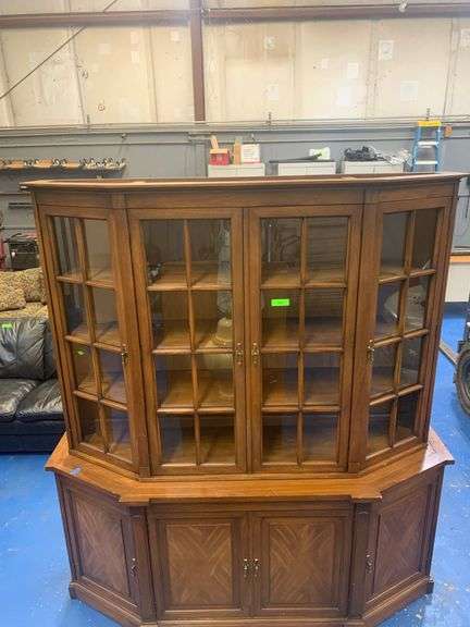 Wood China Cabinet 72 1/2"x20 1/2"x79 1/2"