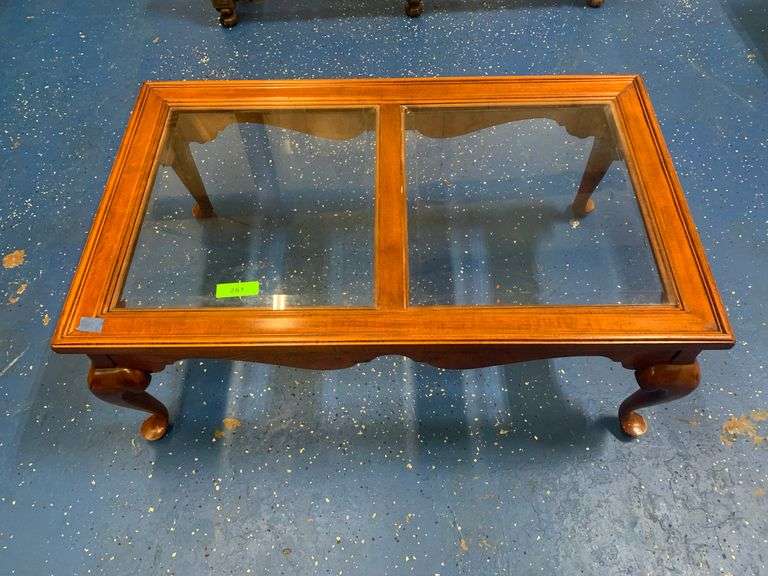 Glass Top Coffee Table 40 1/2"x24"