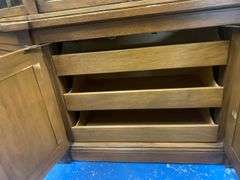 Wood China Cabinet 72 1/2"x20 1/2"x79 1/2"