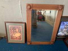 Lot of Various Wall Decor - Framed Prints and Mirror