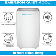 Emerson Quiet Kool Portable Air Conditioner & Heater 14,000 BTU