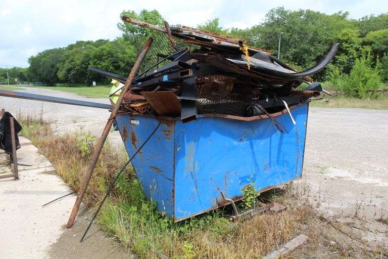 SCRAP BIN WITH CONTENTS