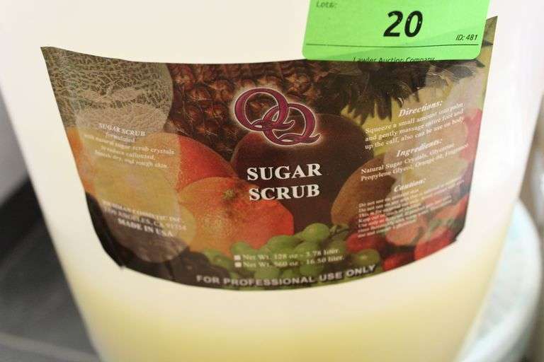 QQ SUGAR SCRUB FOR PEDICURE / PARTIAL 5GAL BUCKET