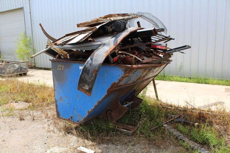 SCRAP BIN WITH CONTENTS