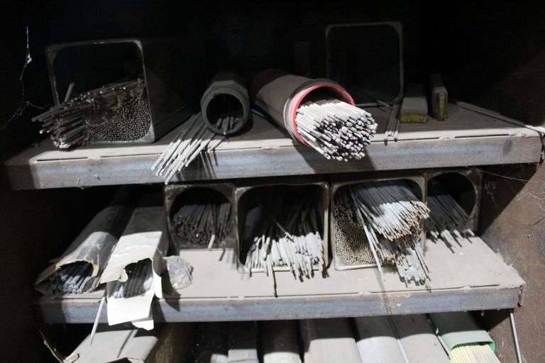 METAL BOX WITH WELDING RODS INCLUDED