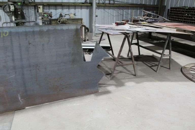 LOT OF 8-STANDS AND SCRAP METAL