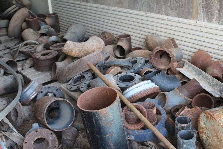 METAL TRUCK BOX WITH CONTENTS