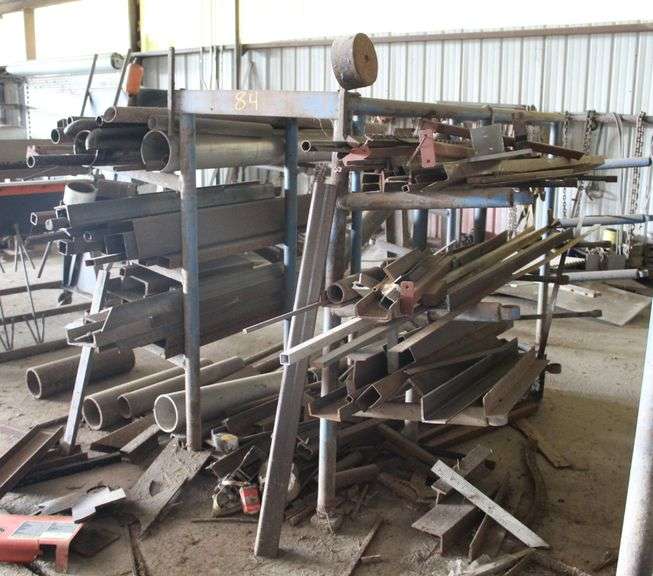 PIPE RACK WITH CONTENTS