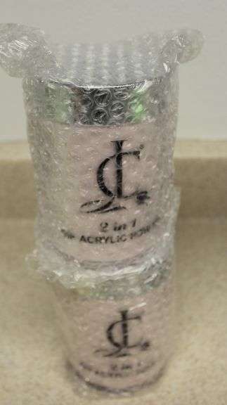 CLLAM DIP ACRYLIC POWDER 16OZ - PINK OMBRE & DARK PINK (1 EACH)