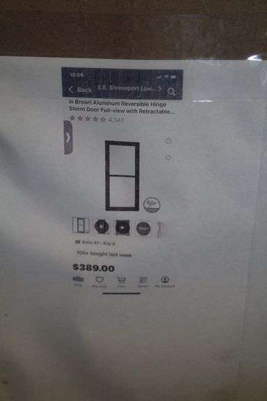 LAESAN 36 X 81 FULL VIEW STORM DOOR