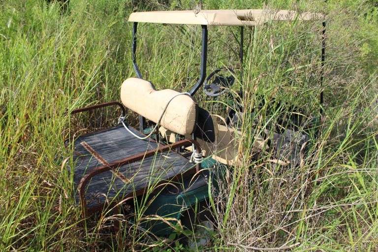 GREEN GOLF CART
