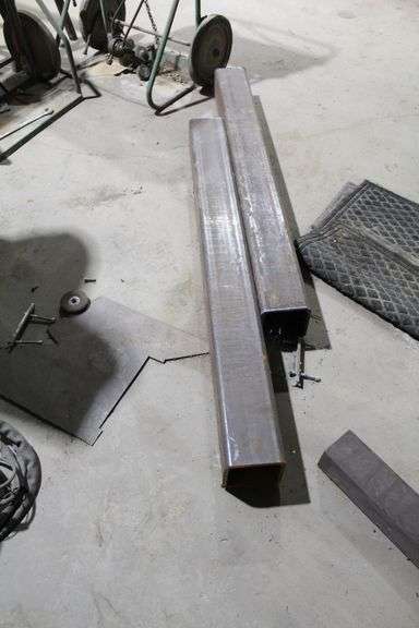 METAL TABLE 3' x 4' & TWO 5'x8' SQ TUBING