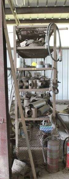 RACK WITH CONTENTS