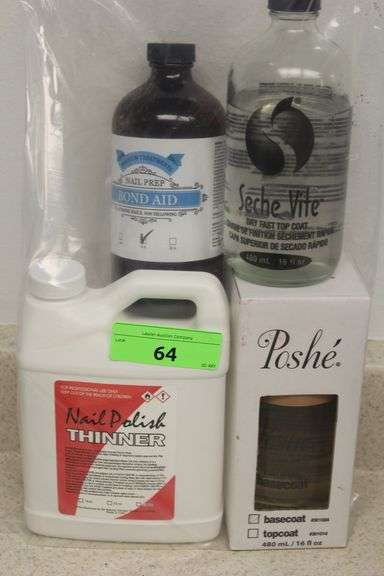 LOT OF VARIOUS NAIL COATS AND NAIL POLISH THINNER