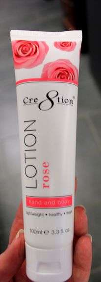 CRE8TION LOTION - CASE OF 3.38OZ - ROSE SCENT - W/ 24OZ MASSAGE LOTION
