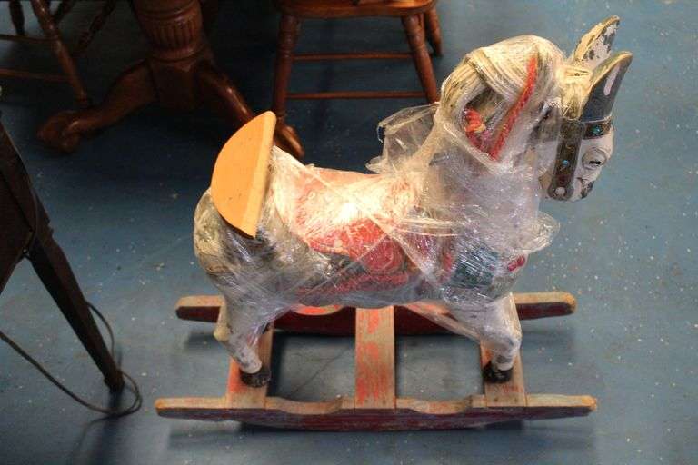 Singer Sewing Machine and Rocking Horse