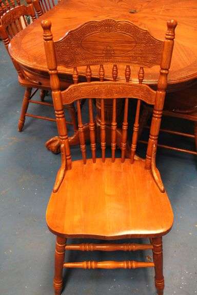 Wood Dinning Table Set with 5 Chairs