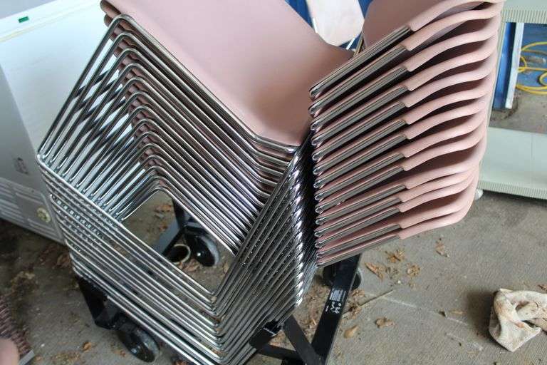 CHAIRS WITH STORAGE/ MOVING RACK (TIMES THE MONEY)