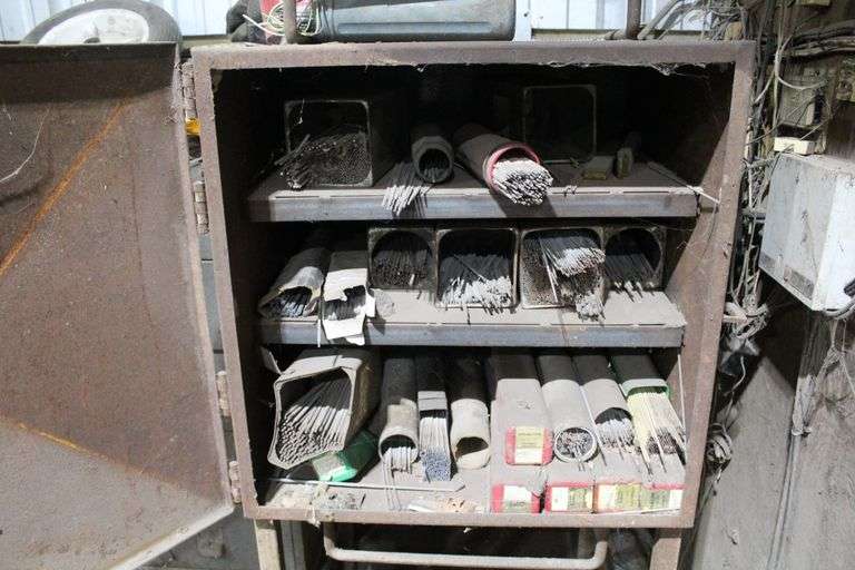 METAL BOX WITH WELDING RODS INCLUDED