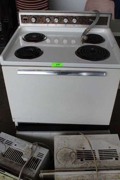 LOT WITH ELECTRIC STOVE AND 2- 110 AC UNITS