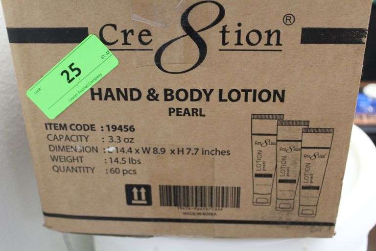 CRE8TION LOTION - CASE OF 3.38OZ - PEARL SCENT