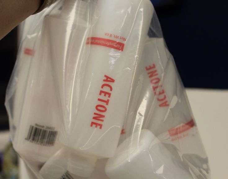 IMPRINTED 8oz BOTTLES - ACETONE