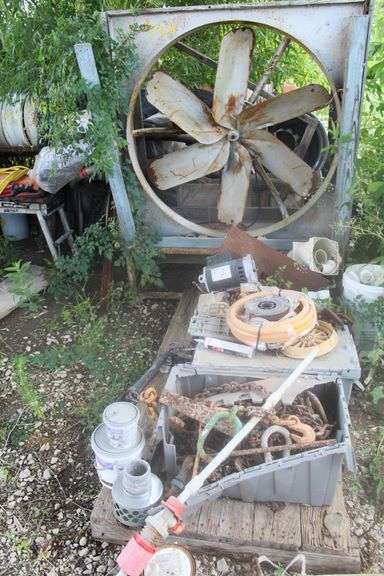 GORILLA LADDER, TRUCK RIMS, FAN