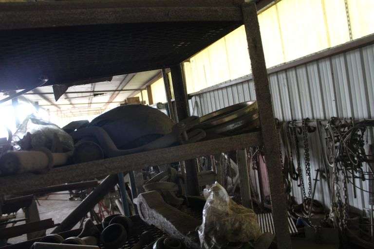 RACK WITH CONTENTS