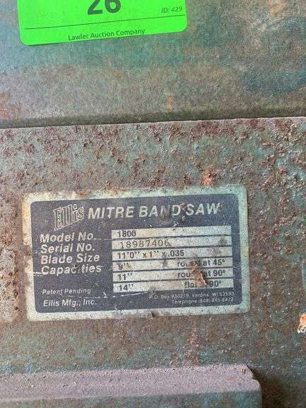 ELLIS MITRE BAND SAW