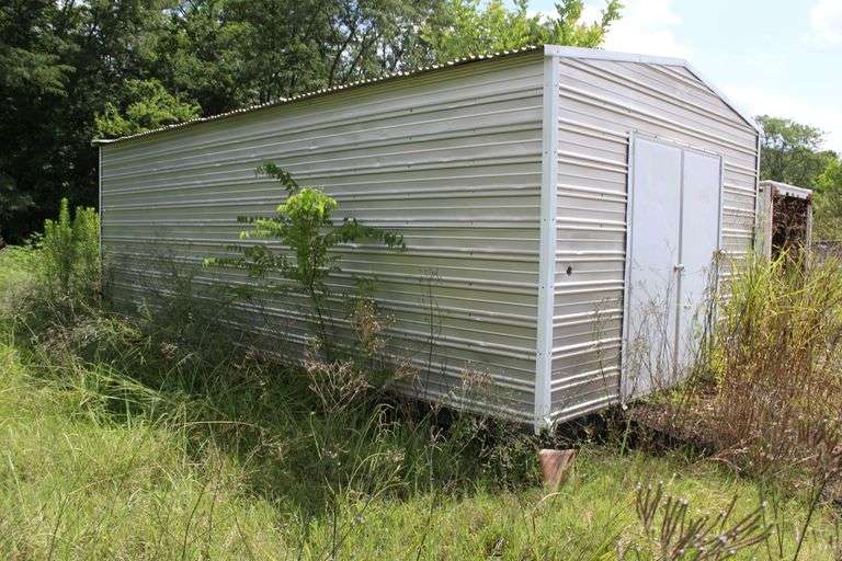 METAL SHED 12'x24' WITH CONTENTS