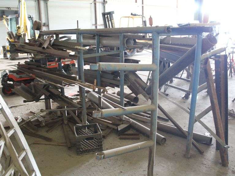 PIPE RACK WITH CONTENTS