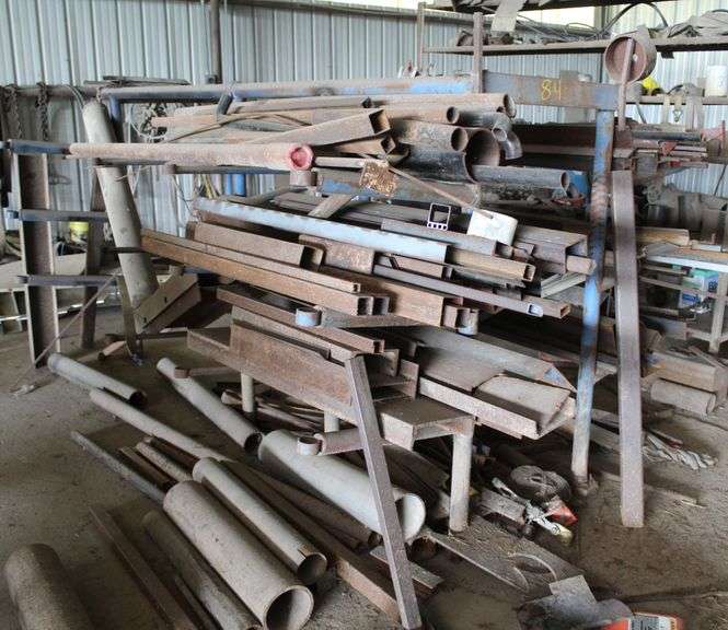 PIPE RACK WITH CONTENTS