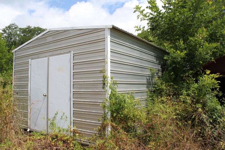 METAL SHED 12'x24' WITH CONTENTS