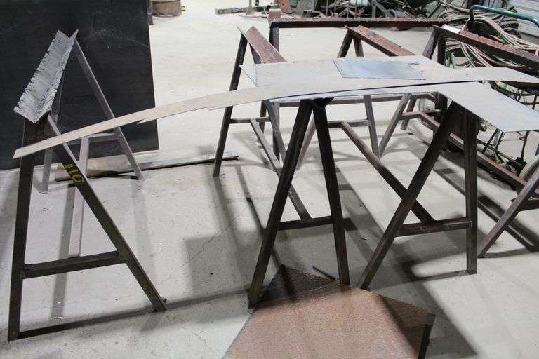 LOT OF 8-STANDS AND SCRAP METAL