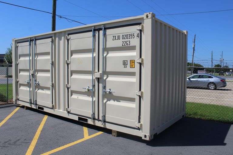 ONE TRIP (NEW) 20' SHIPPING CONTAINER WITH SIDE DOOR ENTRY