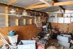 METAL SHED 12'x24' WITH CONTENTS