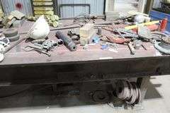 MISC. TOOLS ON TABLE AS PHOTOGRAPHED