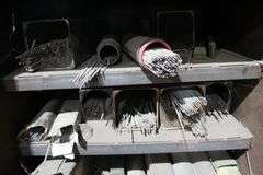METAL BOX WITH WELDING RODS INCLUDED