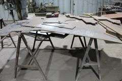 LOT OF 8-STANDS AND SCRAP METAL
