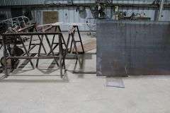 LOT OF 8-STANDS AND SCRAP METAL